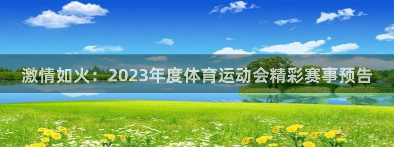 yy易游体育是正规的吗安全吗可靠吗：激情如火：2023年度体